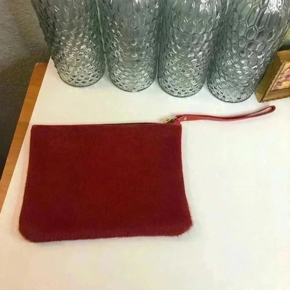 Camino Brands Red leather clutch bag - Picture 2 of 8